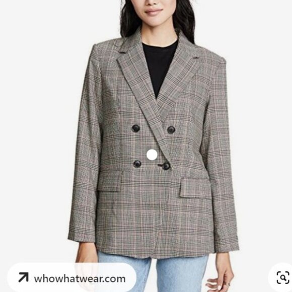 FRAME Oversized double breasted boyfriend blazer. XS EUC - Picture 1 of 7